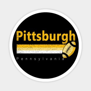 Pittsburgh Vintage Football Retro Pennsylvania For Game Day Magnet